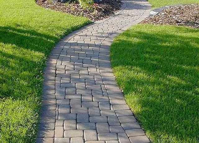 Landscaping Coventry front walkway